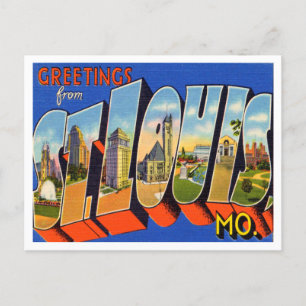 Greetings from St. Louis, Missouri Vintage Travel Postcard