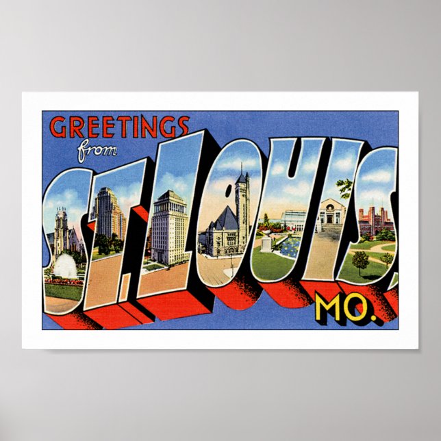 Greetings from St Louis Poster (Front)