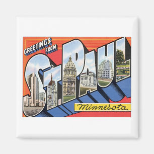 Greetings From St.Paul Minnesota Magnet