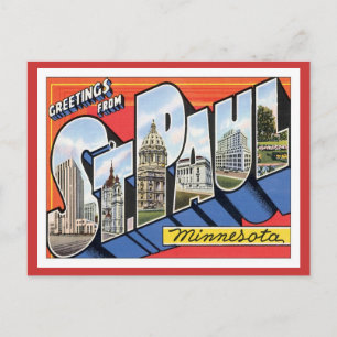 Greetings From St.Paul Minnesota Postcard