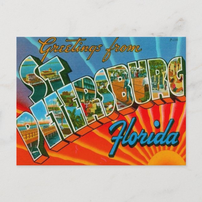 Greetings From St. Petersburg Florida Postcard (Front)