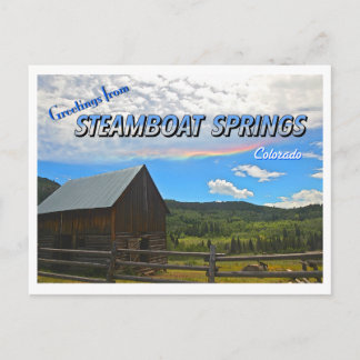 Greetings from Steamboat Springs, Colorado Postcard