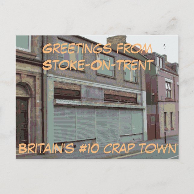Greetings from Stoke-On-Trent postcard (Front)