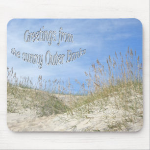 Greetings From Sunny OBX Sea Oats Items Mouse Pad