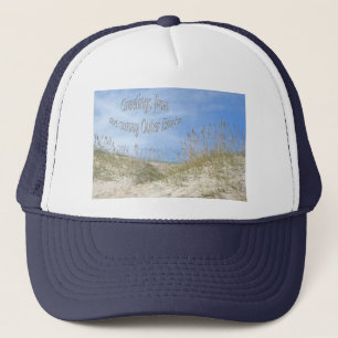 Greetings From Sunny OBX Sea Oats Items Trucker Hat