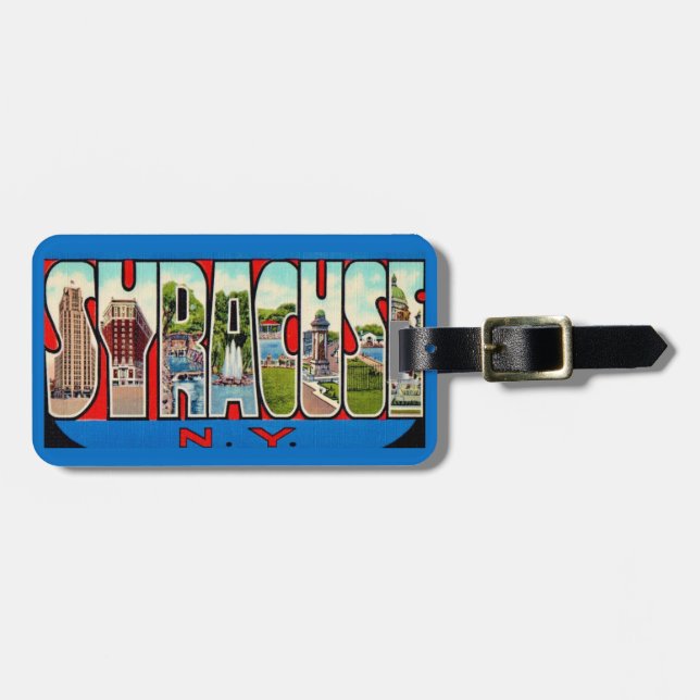  Greetings from Syracuse NY Luggage Tag (Front Horizontal)