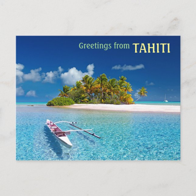 Greetings from Tahiti Postcard (Front)