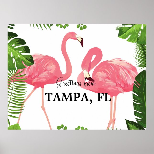Greetings from Tampa, Florida Poster (Front)