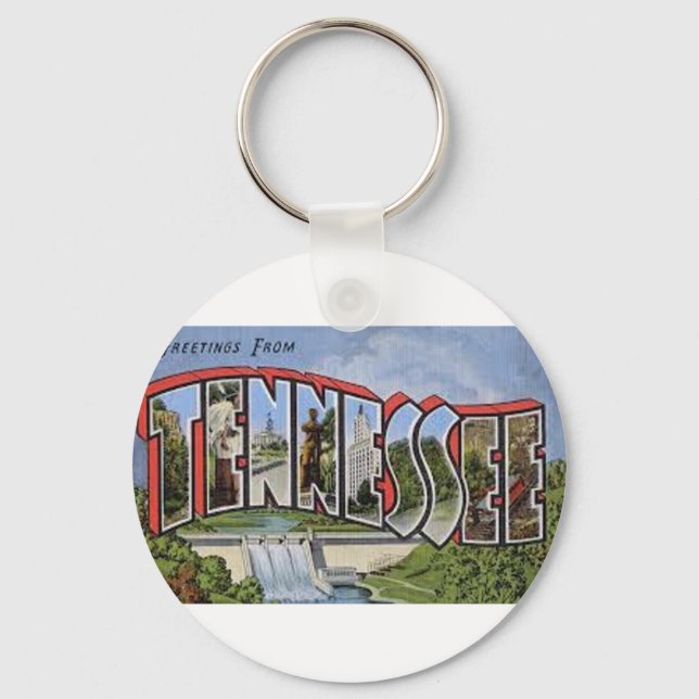 Greetings From Tennessee Key Ring (Front)