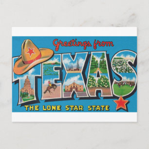 Greetings from Texas Postcard