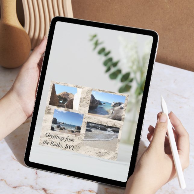 Greetings from the Baths, British Virgin Islands Postcard (Creator Uploaded)