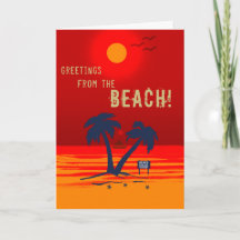 Greetings from the Beach! Card