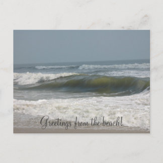 Greetings from the beach! postcard