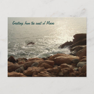 Greetings from the coast of Maine Postcard