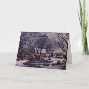 greetings from the farm Christmas card