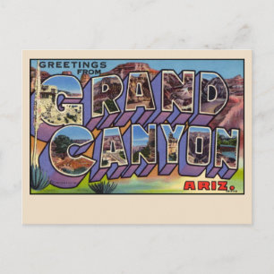 Greetings from The Grand Canyon Postcard