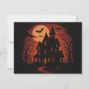 Greetings from the Haunted Manor Postcard