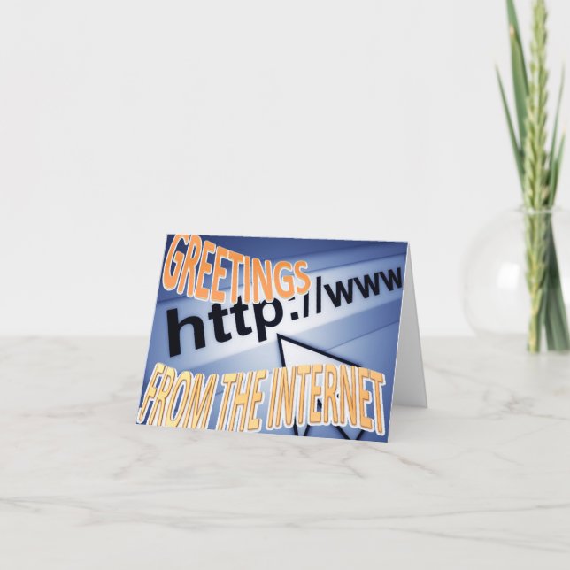 greetings from the internet card (Front)