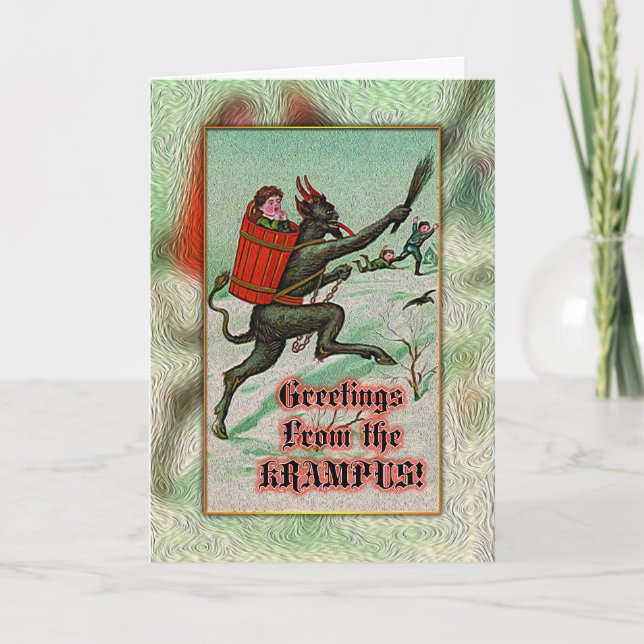 Greetings from the Krampus! Card (Front)