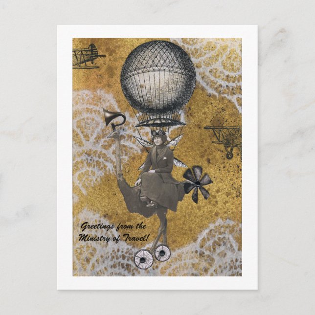 Greetings from the Ministry of Travel Postcard (Front)