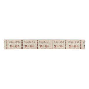 Greetings from the North Pole Grosgrain Ribbon