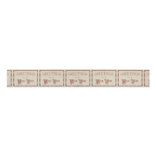 Greetings from the North Pole Grosgrain Ribbon