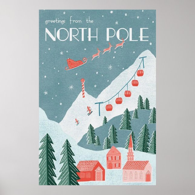Greetings From The North Pole Poster (Front)