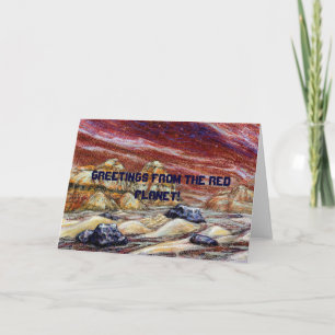 Greetings from the Red Planet! Customisable Card
