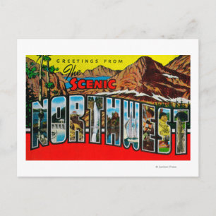 Greetings from the Scenic Northwest Postcard