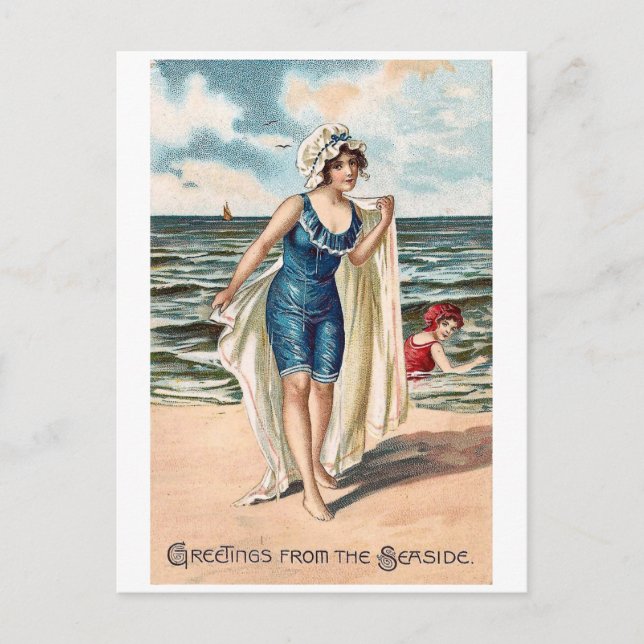 Greetings from the Sea side - vintage postcard #2 (Front)
