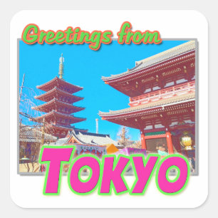 "Greetings from Tokyo" Sticker