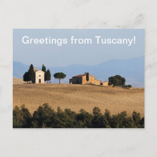 Greetings from Tuscany Postcard