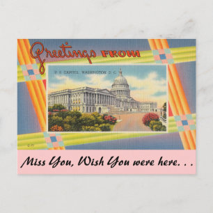 Greetings from  U.S. Capitol Postcard