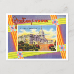 Greetings from U. S. Capitol, Washington, D. C. Postcard