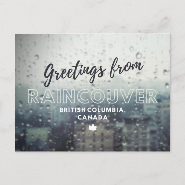 Greetings from Vancouver Postcard (Front)