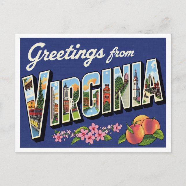 Greetings from Virginia Postcard (Front)