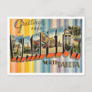 Greetings from Wahpeton, North Dakota Travel Postcard
