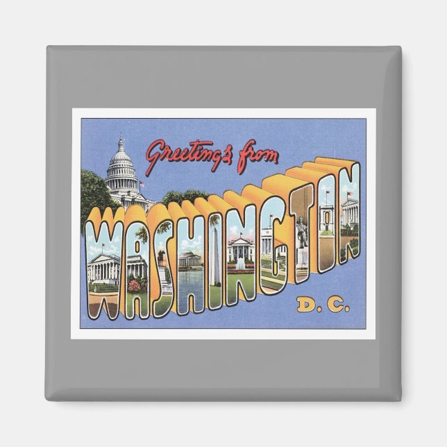 Greetings From Washington, D.C. USA Magnet (Front)