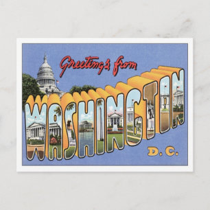 Greetings From Washington, D.C. USA Postcard