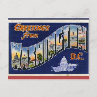Greetings From Washington DC! Postcard