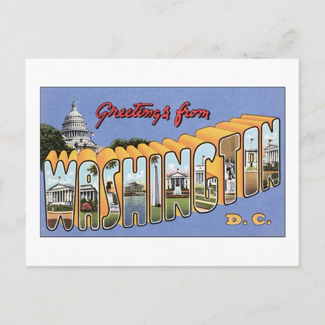 Greetings from Washington, DC Postcard (Front)