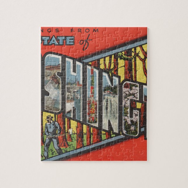 Greetings From Washington Jigsaw Puzzle (Vertical)