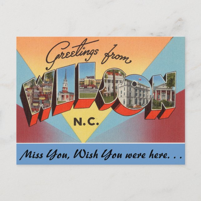 Greetings from Wilson Postcard (Front)
