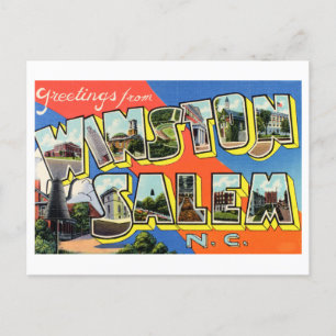 Greetings from Winston-Salem, North Carolina Postcard