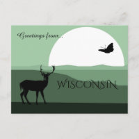 Greetings from Wisconsin Lush Green Earth Tones 