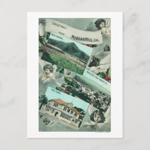 Greetings From with Scenic Views Postcard