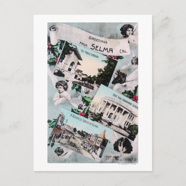 Greetings From with Scenic ViewsSelma, CA Postcard (Front)