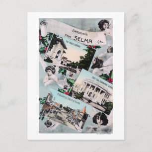 Greetings From with Scenic ViewsSelma, CA Postcard