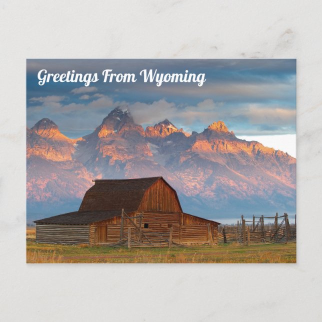 Greetings From Wyoming Postcard (Front)