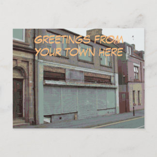 Greetings from Your Town customizable postcard